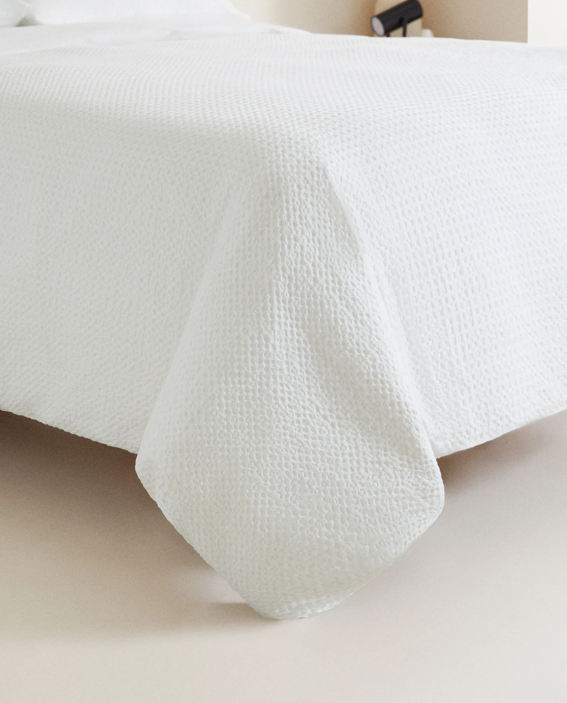 Duvet Covers*ZARA Home Waffle-Knit Duvet Cover White