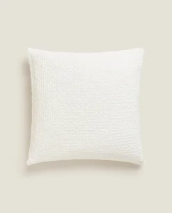 Bedspreads*ZARA Home Waffle-Knit Throw Pillow Cover White