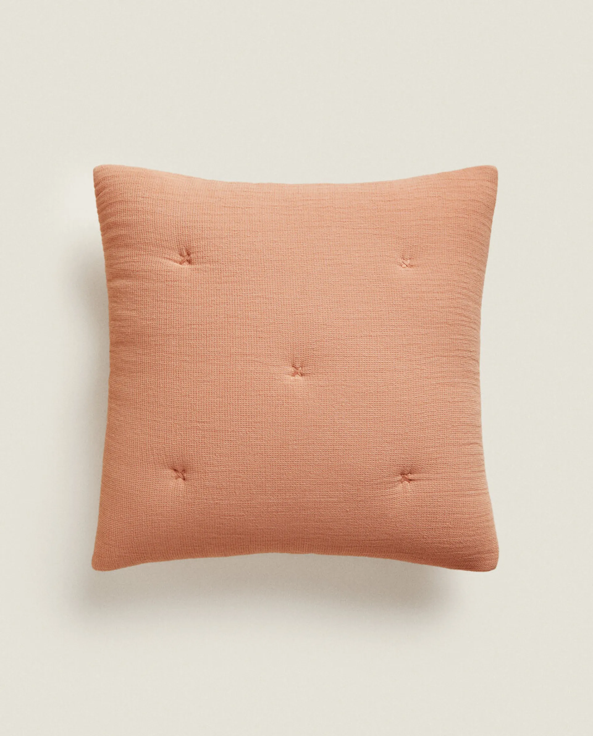 Throw Pillows*ZARA Home Waffle-Knit Throw Pillow Cover Pink