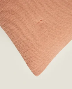 Throw Pillows*ZARA Home Waffle-Knit Throw Pillow Cover Pink