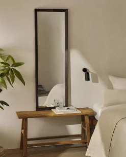 Mirrors*ZARA Home Wall Mirror With Beveled Frame Brown