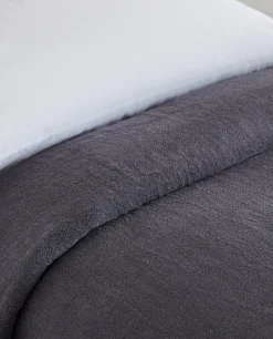 Bedspreads*ZARA Home Washed Linen Bedspread (400 Gsm) Mid-Blue