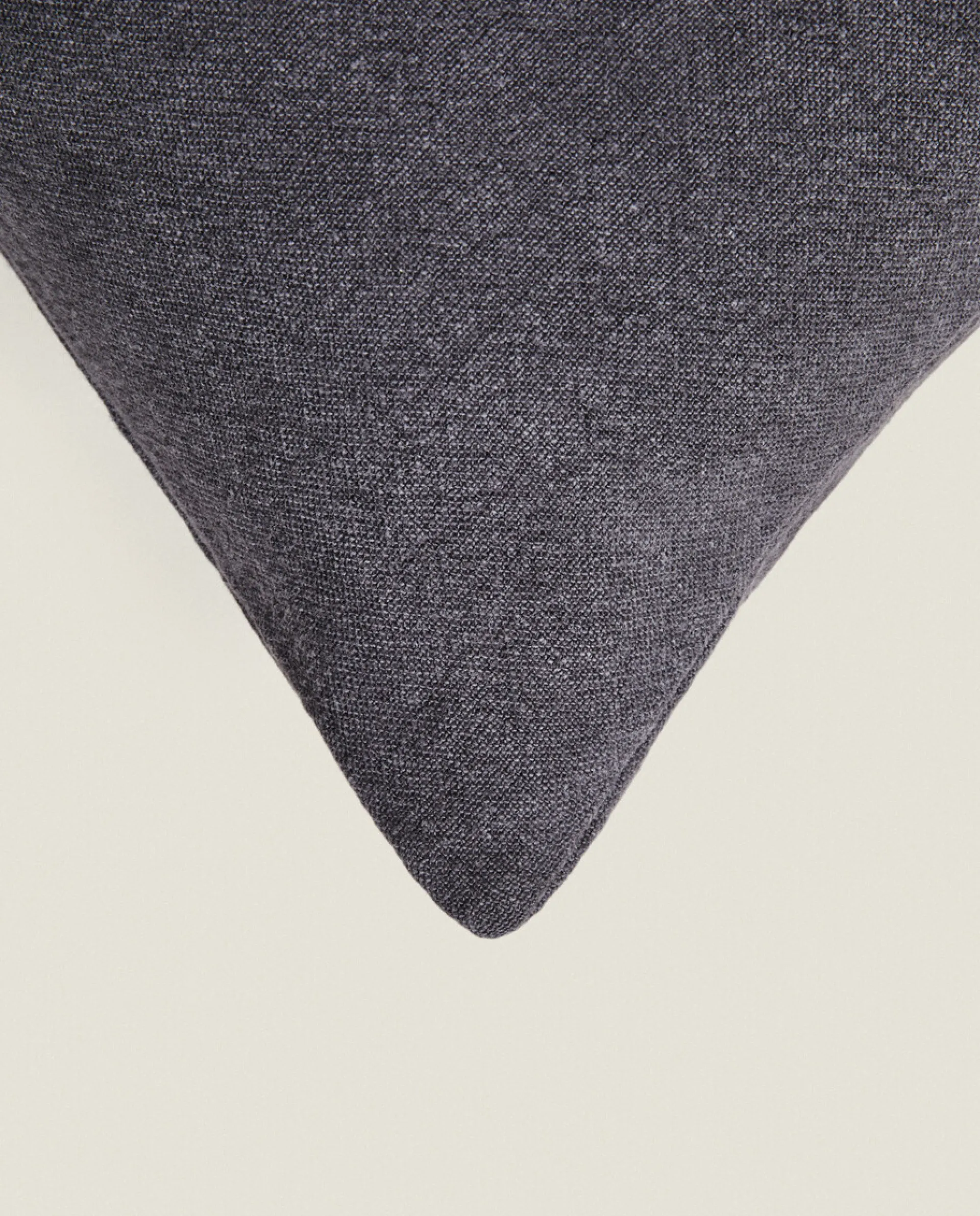 Solid*ZARA Home Washed Linen Throw Pillow Cover Mid-Blue