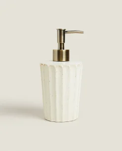 Dispensers*ZARA Home Wavy Ceramic Soap Dispenser 4-111