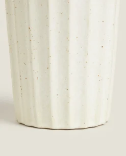 Dispensers*ZARA Home Wavy Ceramic Soap Dispenser 4-111