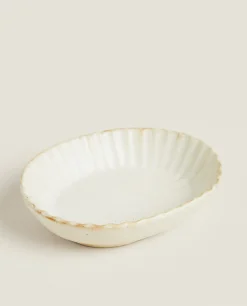 Soap Dishes*ZARA Home Wavy Ceramic Tray 4-111