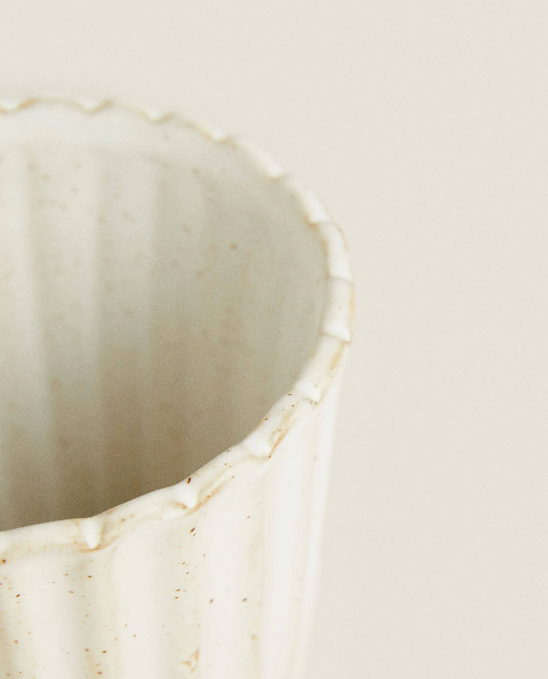 Glasses*ZARA Home Wavy Ceramic Tumbler 4-111