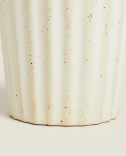 Glasses*ZARA Home Wavy Ceramic Tumbler 4-111