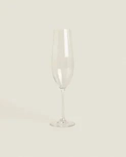 Glasses And Flutes*ZARA Home Wavy Flute Glass Transparent