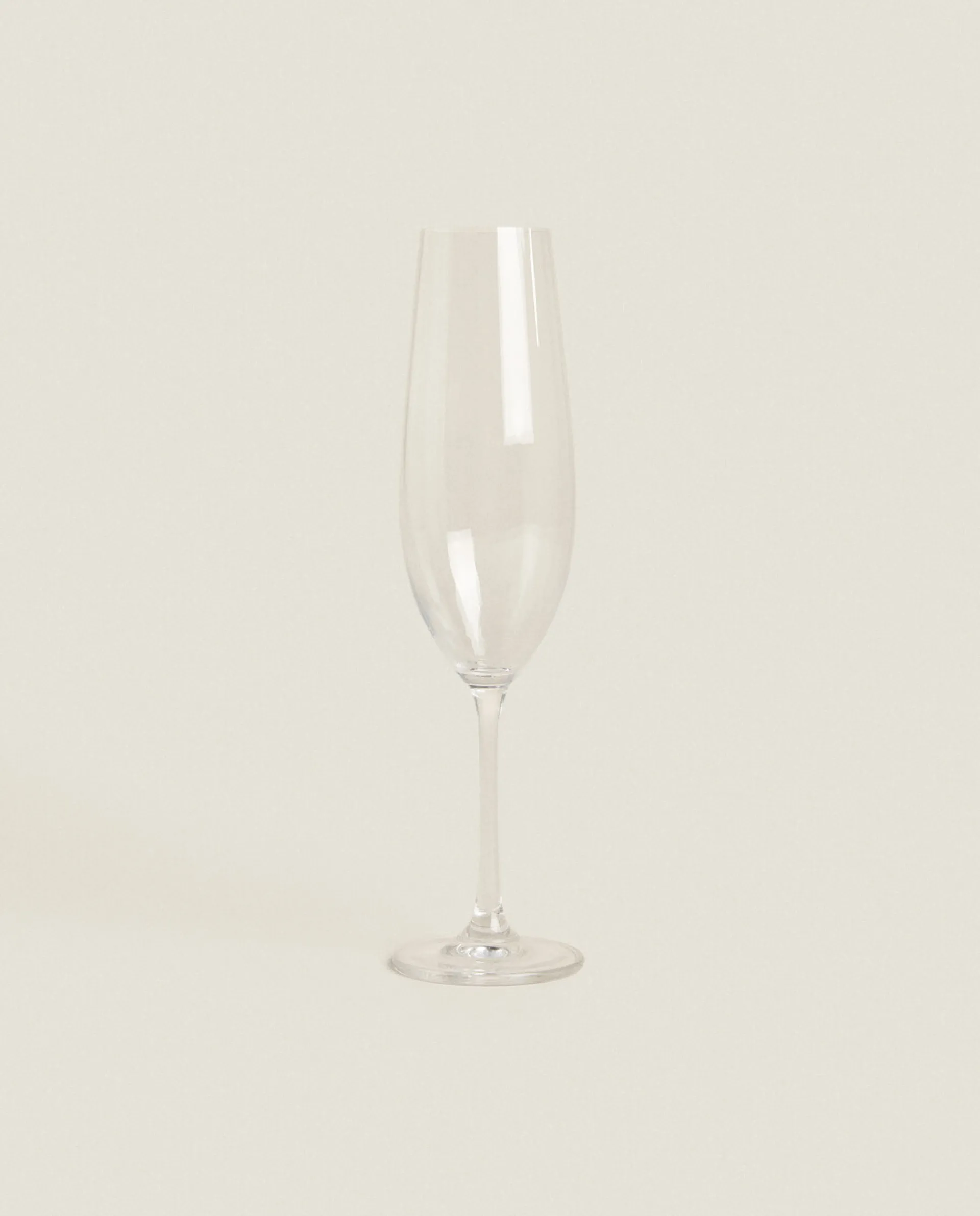 Glasses And Flutes*ZARA Home Wavy Flute Glass Transparent