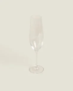 Glasses And Flutes*ZARA Home Wavy Flute Glass Transparent