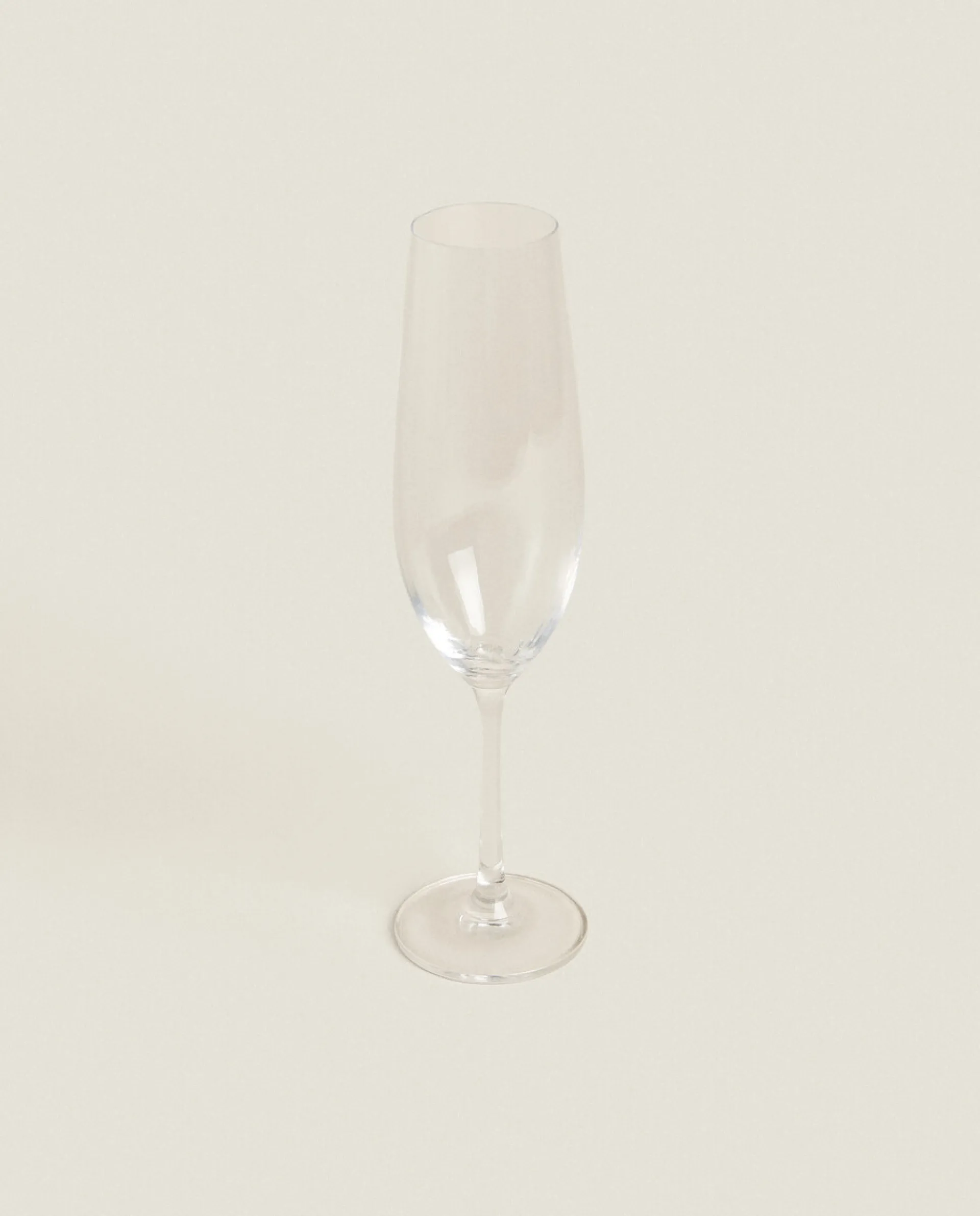 Glasses And Flutes*ZARA Home Wavy Flute Glass Transparent