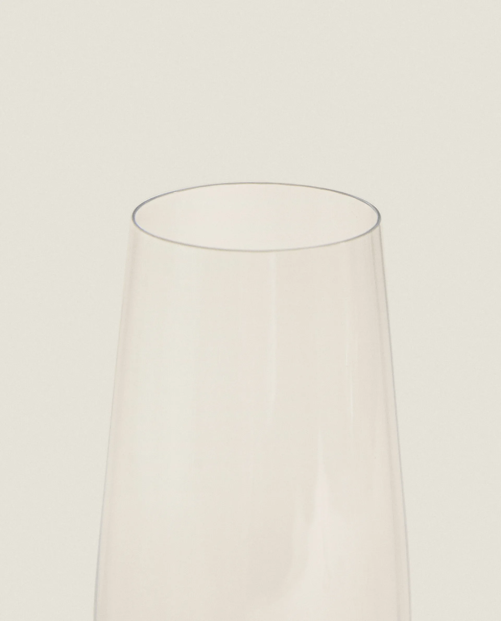 Glasses And Flutes*ZARA Home Wavy Flute Glass Transparent