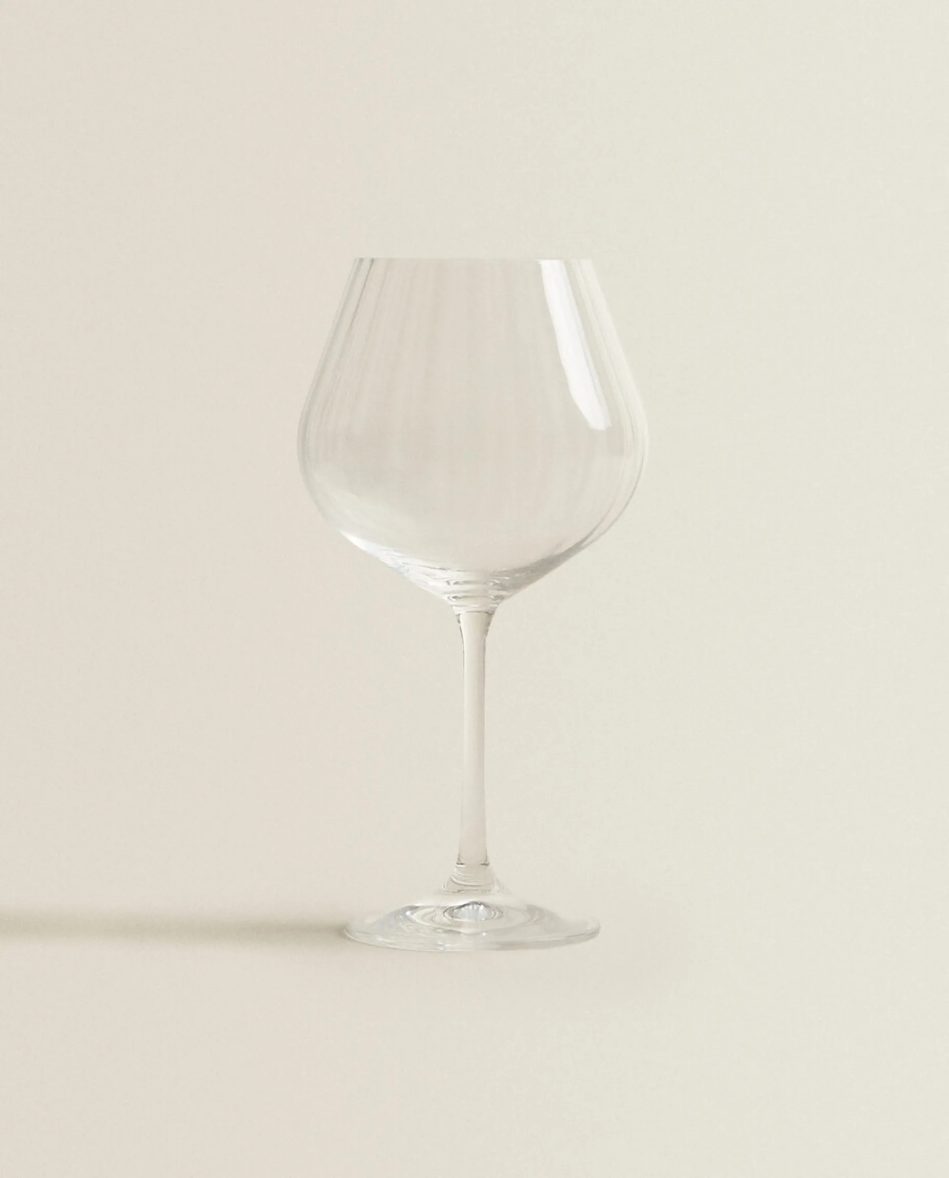 Glasses And Flutes*ZARA Home Wavy-Effect Bohemia Crystal Wine Glass Transparent