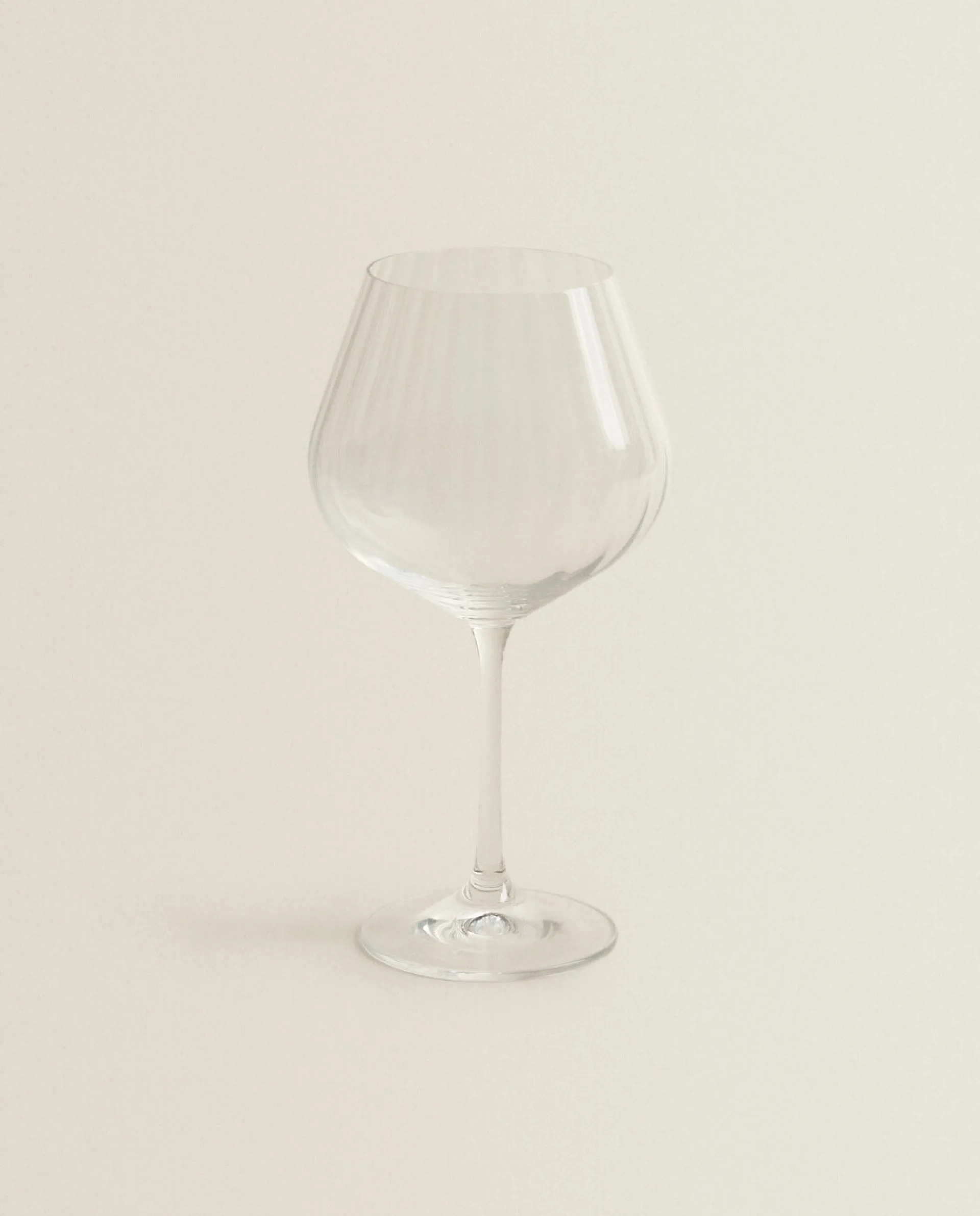 Glasses And Flutes*ZARA Home Wavy-Effect Bohemia Crystal Wine Glass Transparent