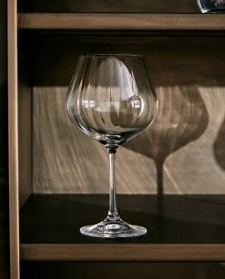 Glasses And Flutes*ZARA Home Wavy-Effect Bohemia Crystal Wine Glass Transparent