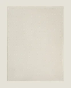 Blankets*ZARA Home Weave Textured Fleece Blanket Cream