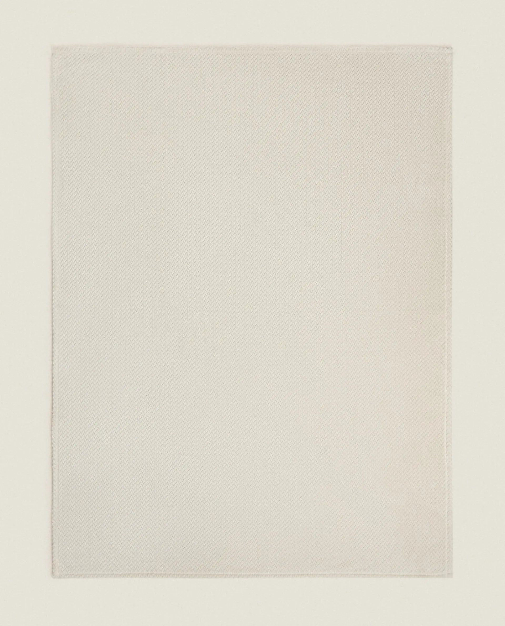 Blankets*ZARA Home Weave Textured Fleece Blanket Cream