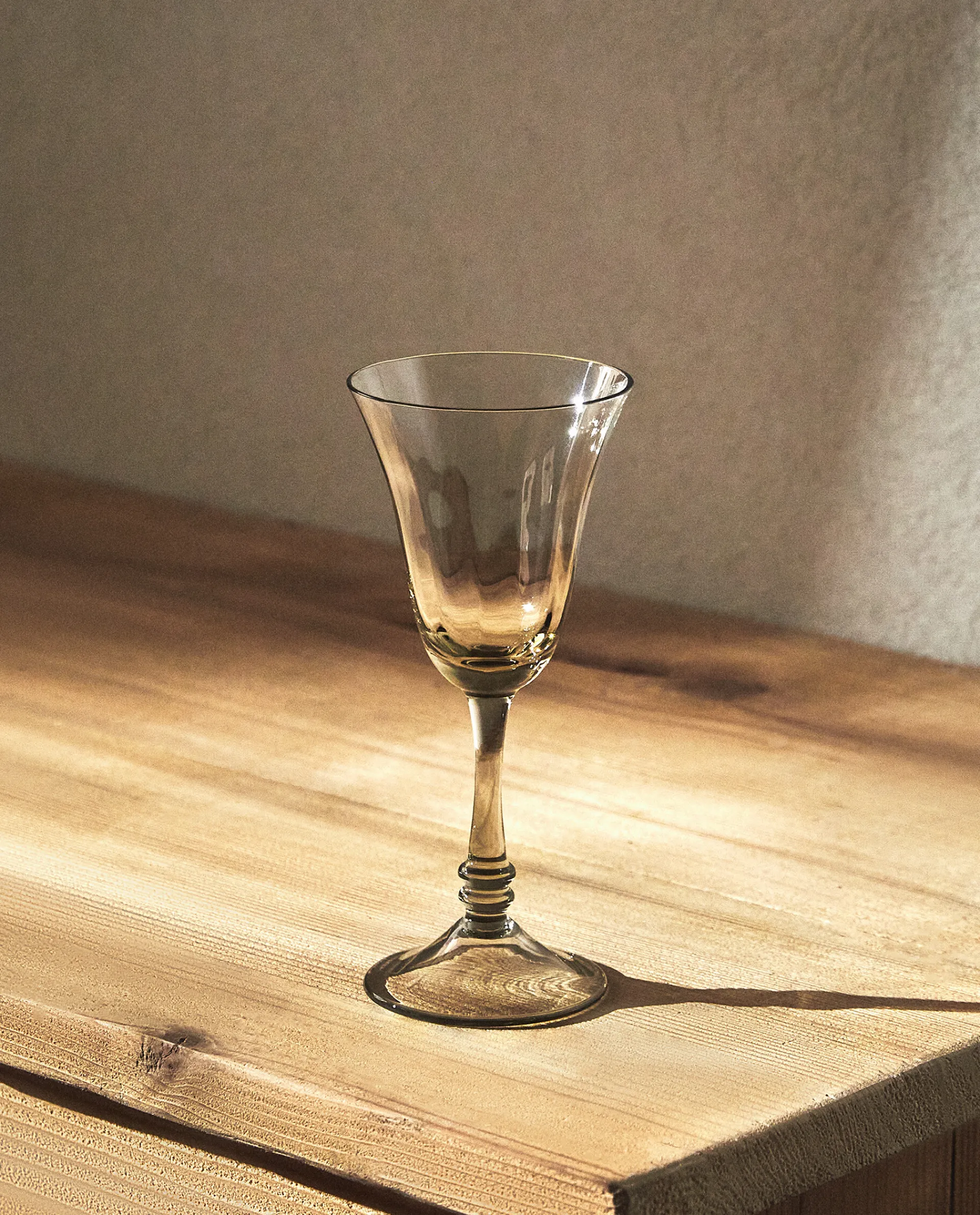 Glasses And Flutes*ZARA Home Wine Glass With Base Blue