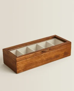 Boxes And Jewelry Boxes*ZARA Home Wood And Linen Watch Box Brown