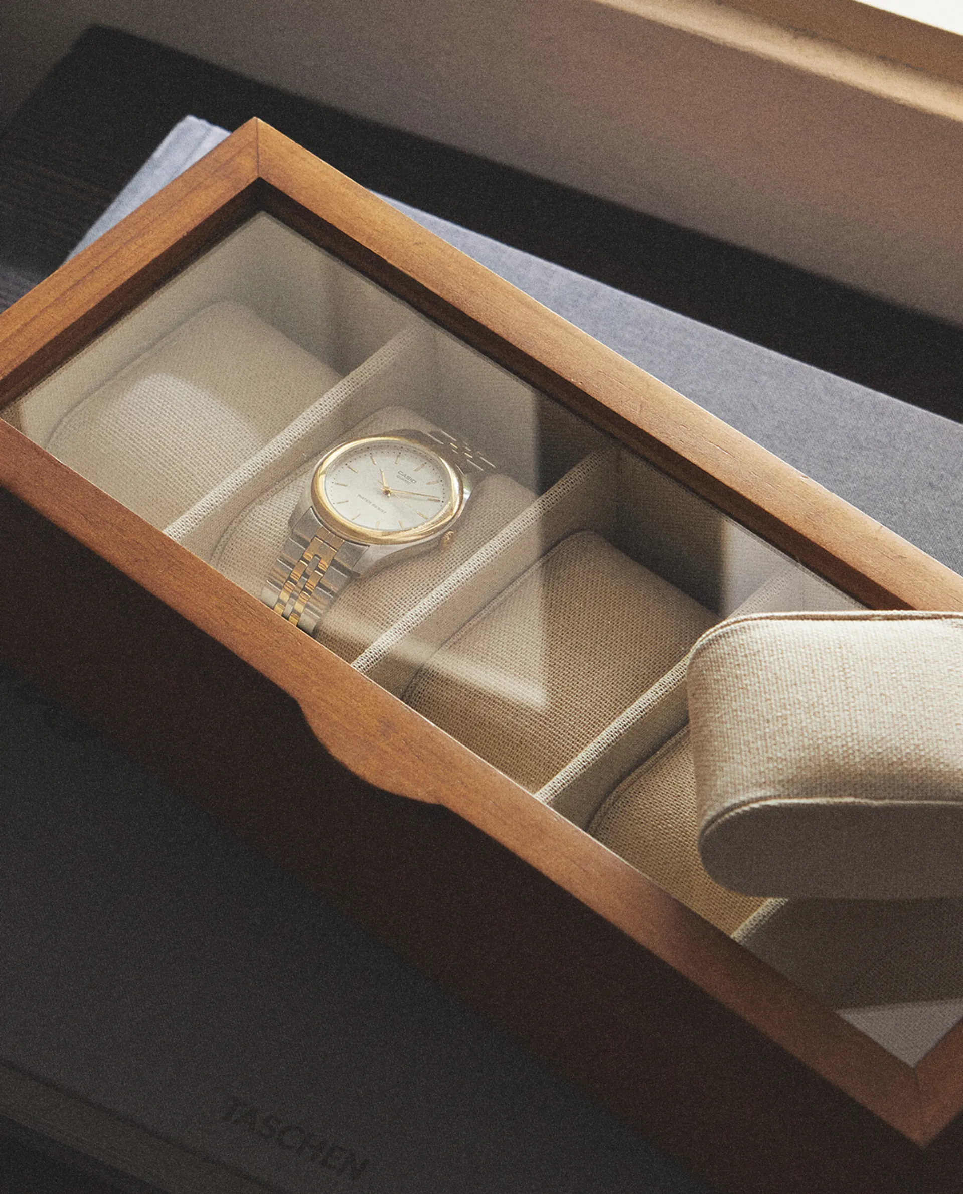 Boxes And Jewelry Boxes*ZARA Home Wood And Linen Watch Box Brown