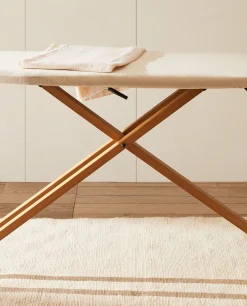 Laundry Care*ZARA Home Wood And Metal Ironing Board Cream