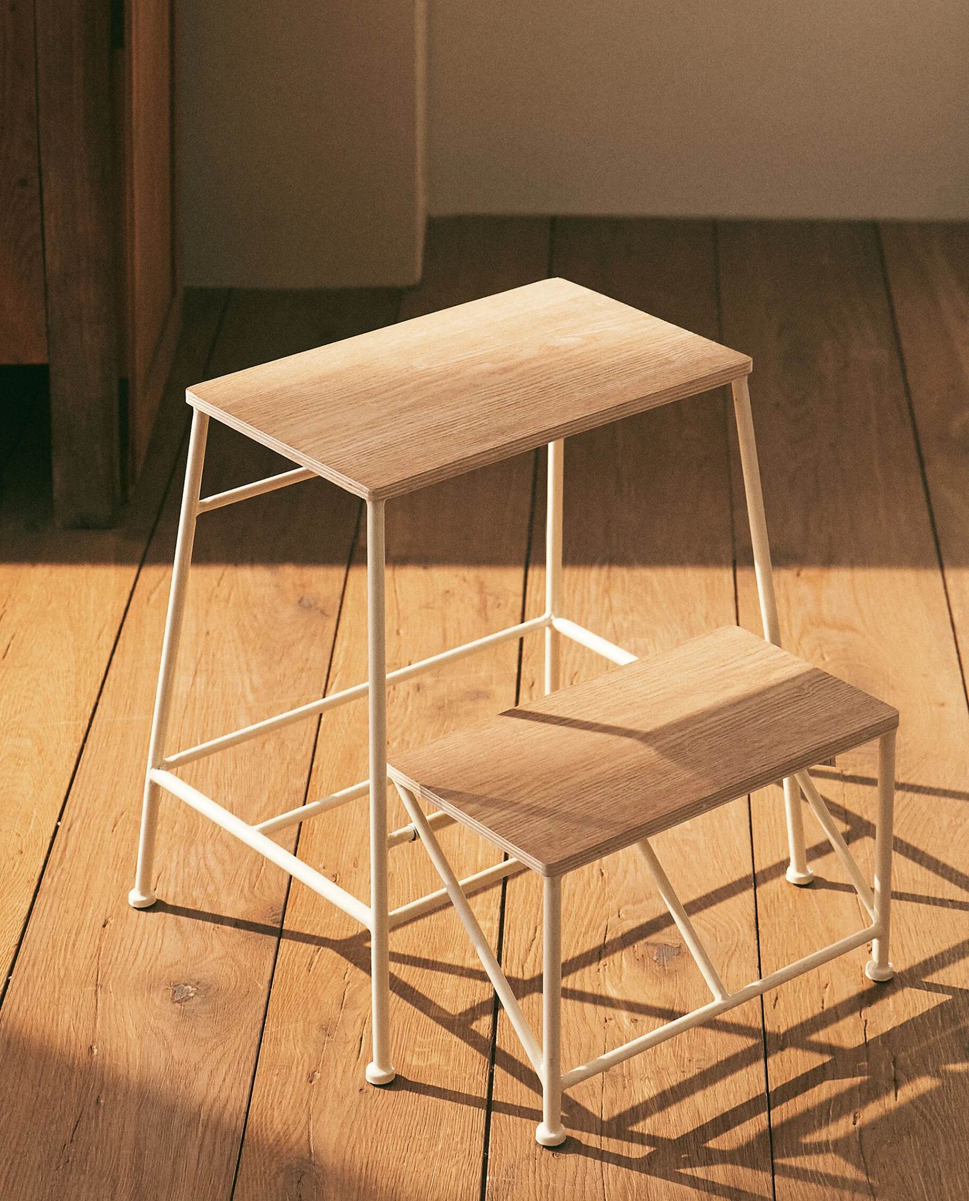 Cleaning*ZARA Home Wood Stool | Ladder Natural Colour