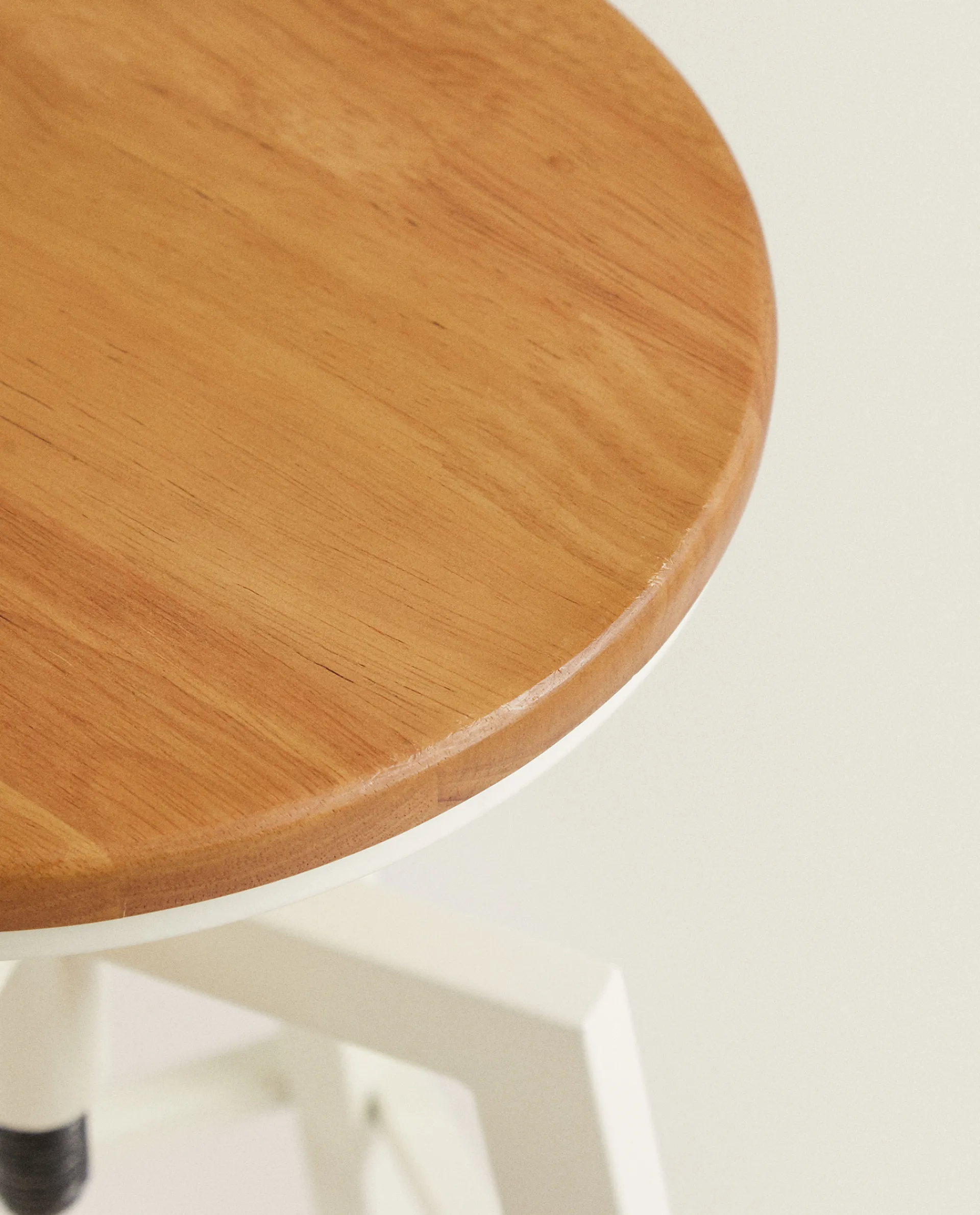 Chairs & Cushions*ZARA Home Wooden And Metal Swivel Stool Cream