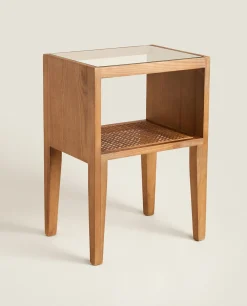 Bedside/Occasional Tables*ZARA Home Wooden Bedside Table Brown