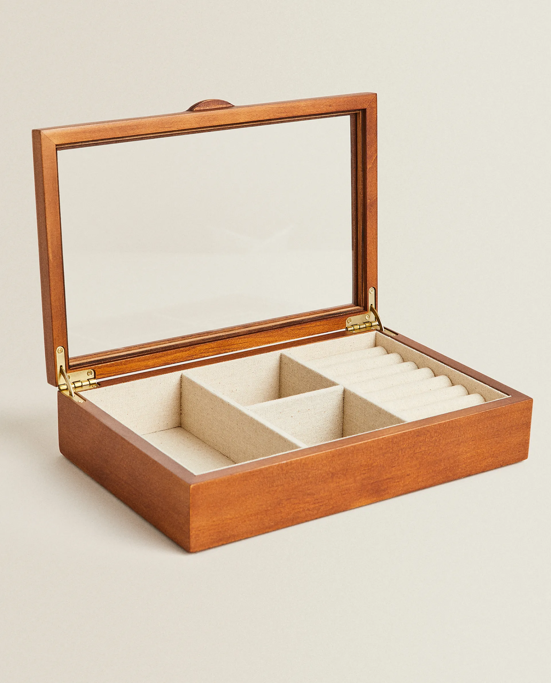 Boxes And Jewelry Boxes*ZARA Home Wooden Jewelery Box Brown