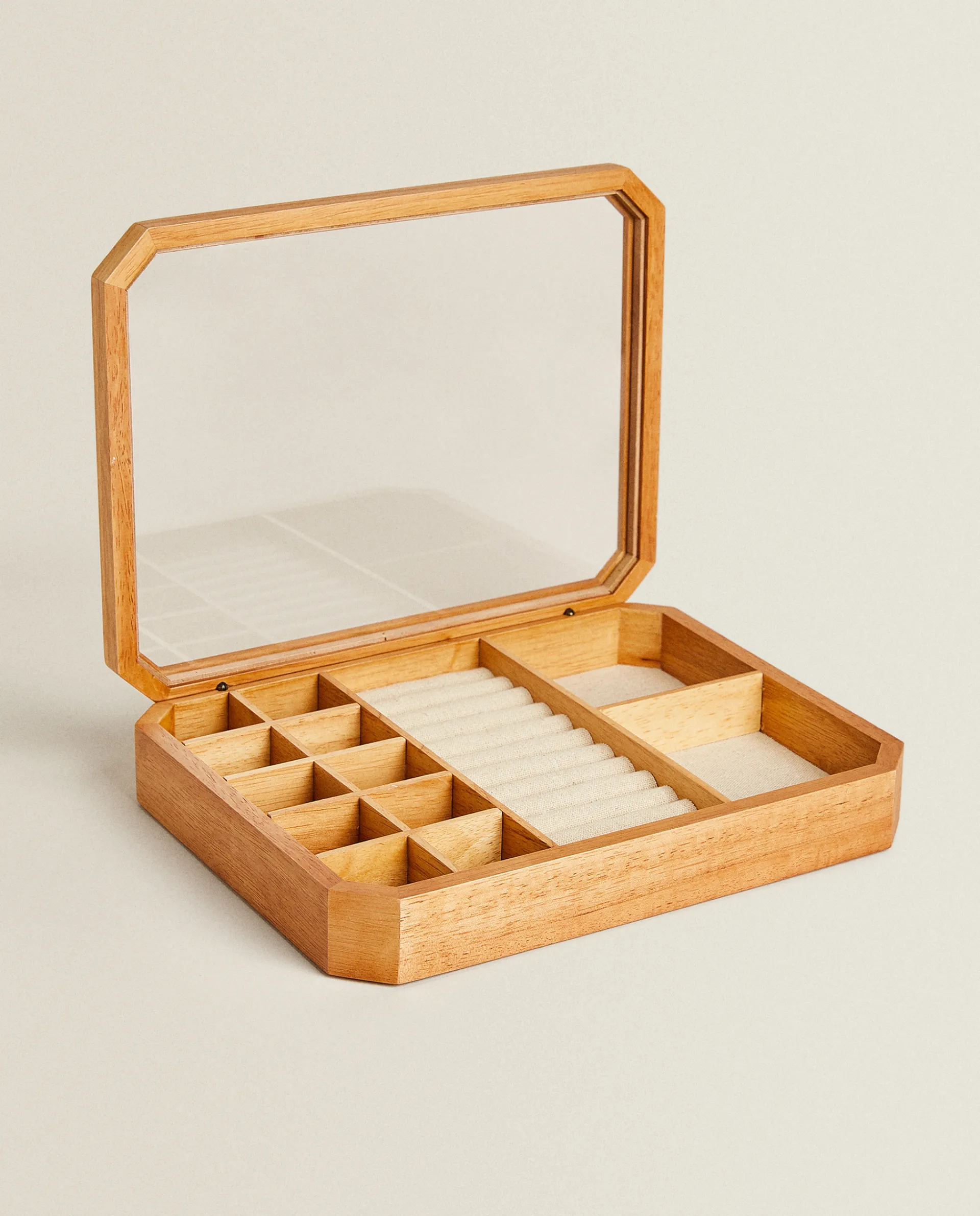 Boxes And Jewelry Boxes*ZARA Home Wooden Jewelery Box Natural Colour