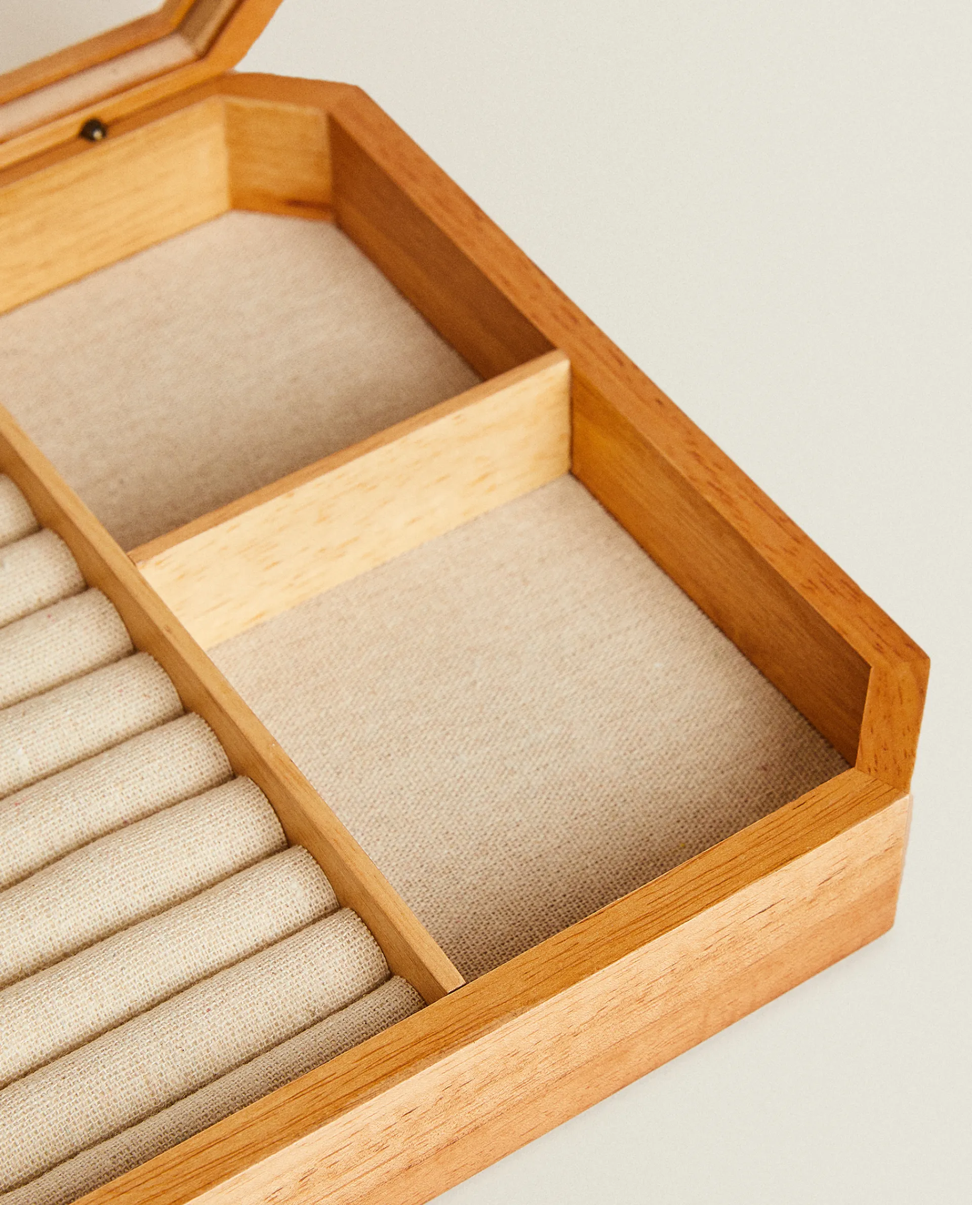 Boxes And Jewelry Boxes*ZARA Home Wooden Jewelery Box Natural Colour