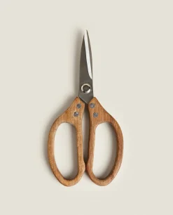 Kitchen Utensils*ZARA Home Wooden Kitchen Scissors Natural Colour