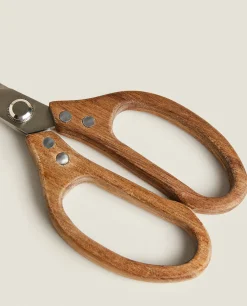 Kitchen Utensils*ZARA Home Wooden Kitchen Scissors Natural Colour
