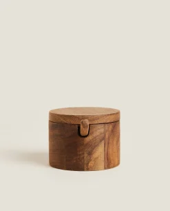 Kitchen Accessories*ZARA Home Wooden Sugar Bowl Natural Colour