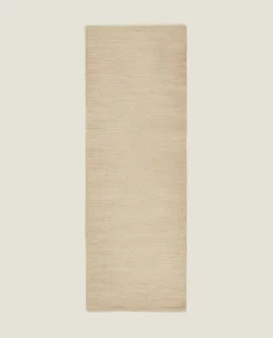Solid*ZARA Home Wool And Cotton Rug Beige