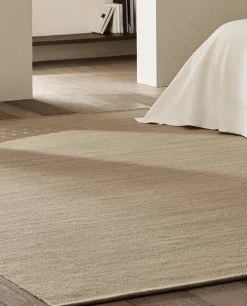 Solid*ZARA Home Wool And Cotton Rug Beige