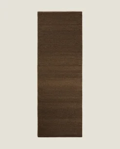 Solid*ZARA Home Wool And Cotton Rug Brown