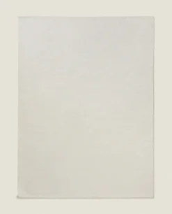 Solid*ZARA Home Wool Blend Rug Cream