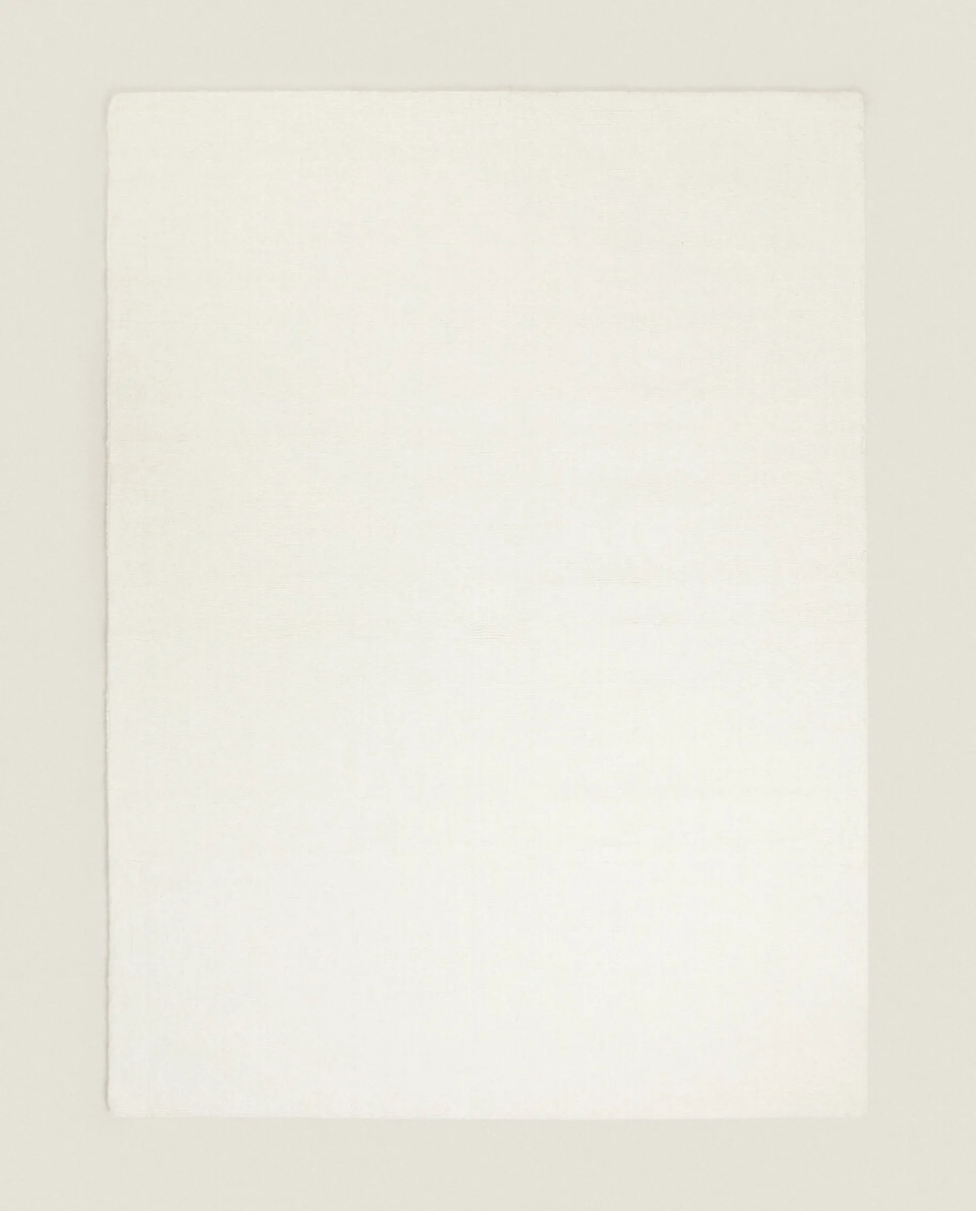 Solid*ZARA Home Wool Rug Cream