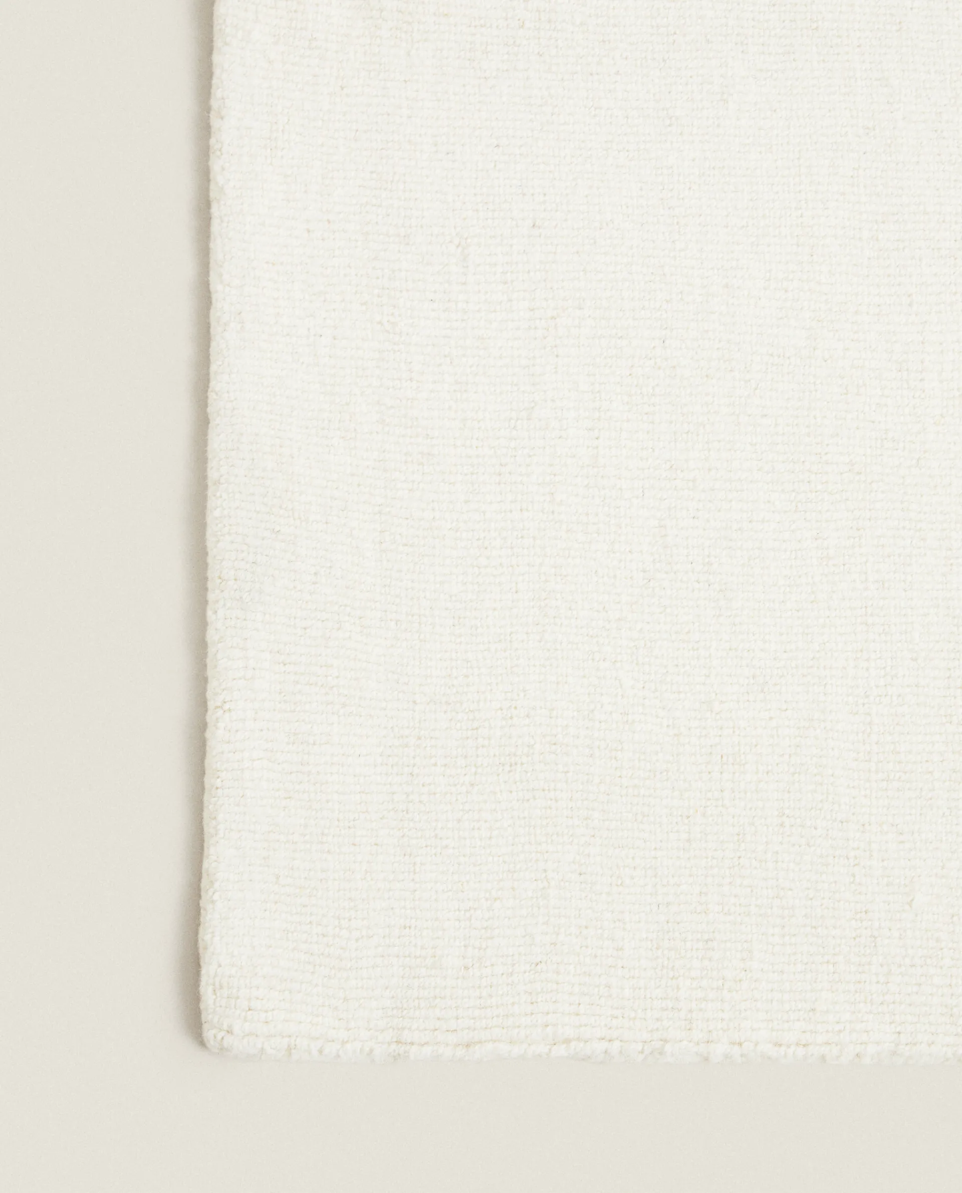 Solid*ZARA Home Wool Rug Cream