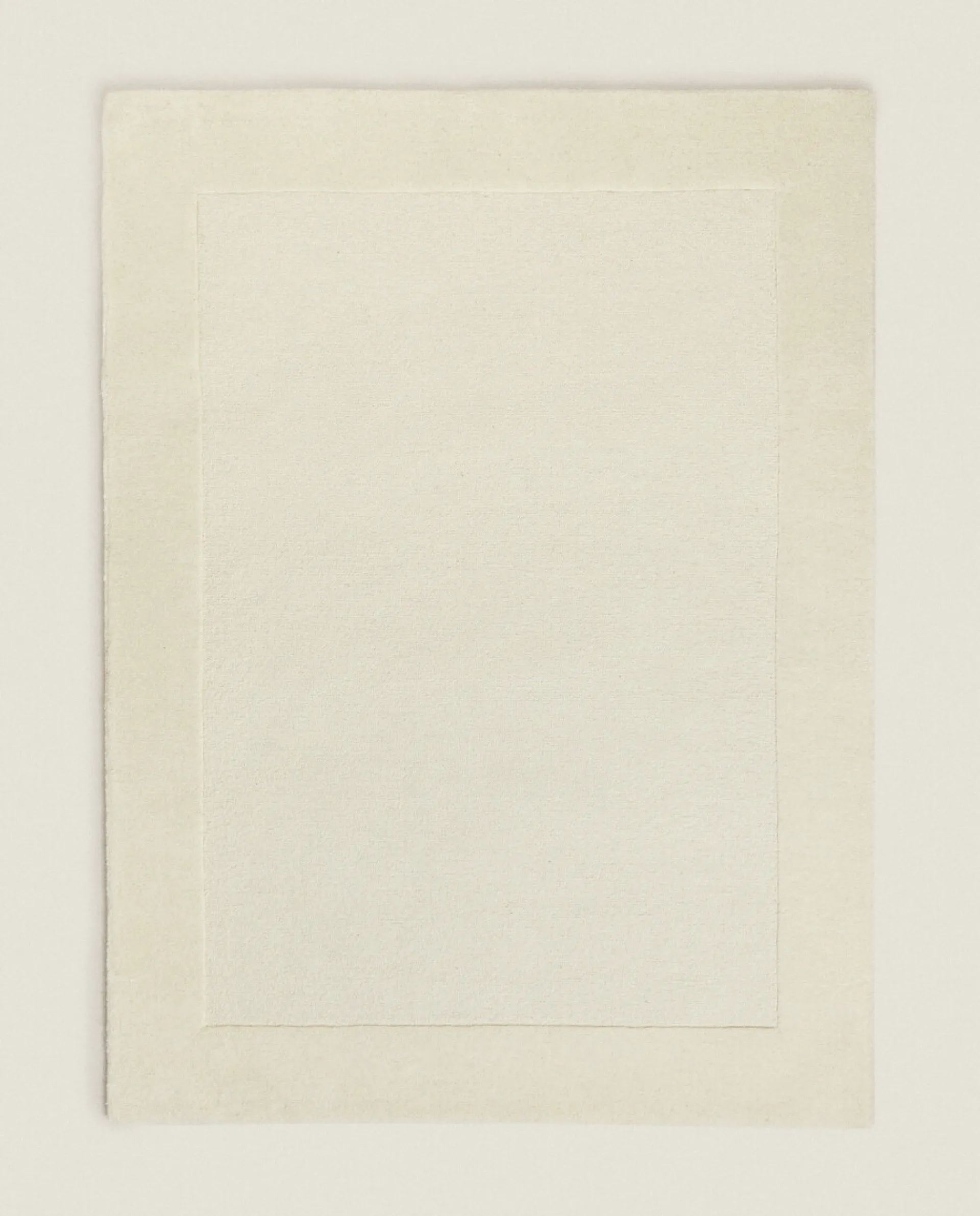Solid*ZARA Home Wool Rug White
