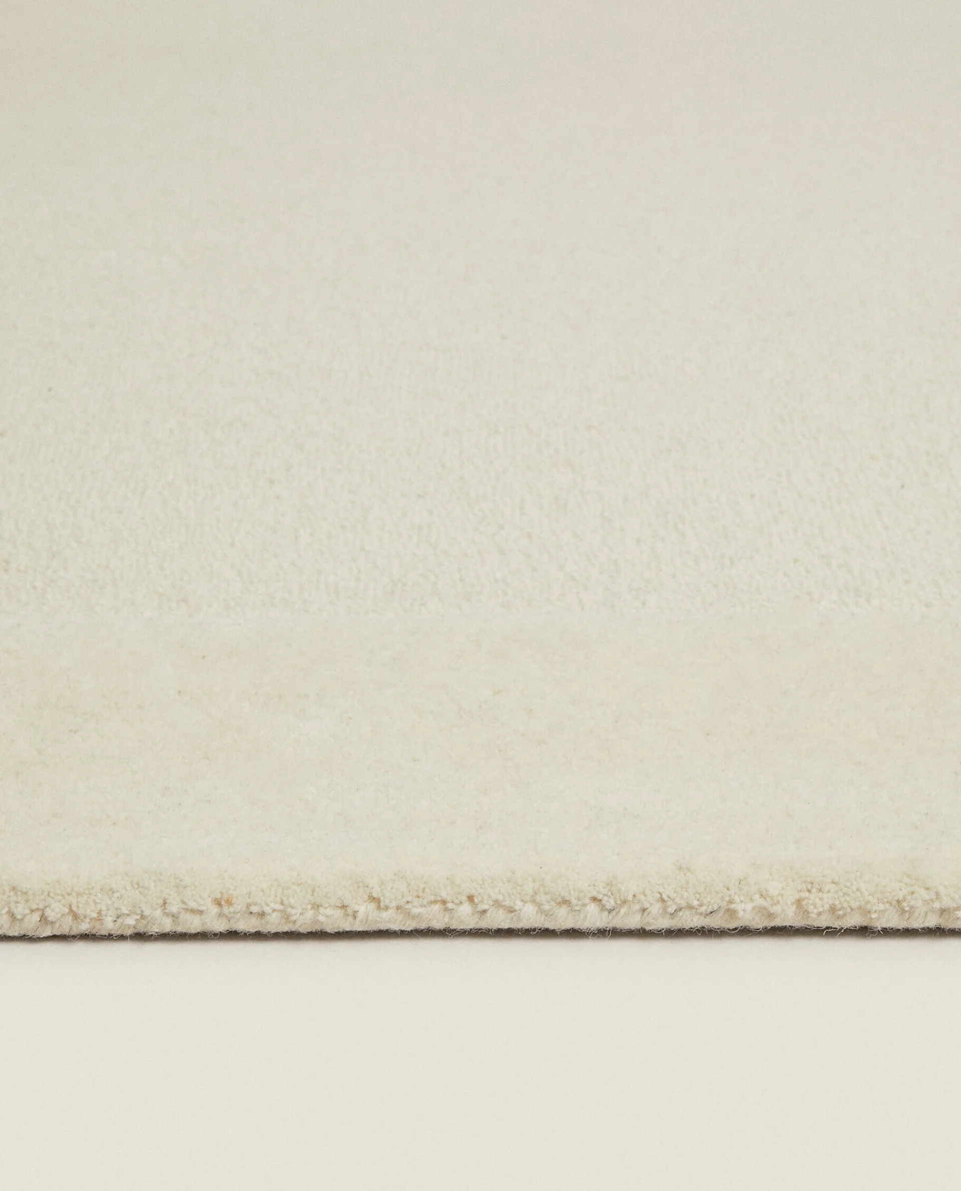 Solid*ZARA Home Wool Rug White