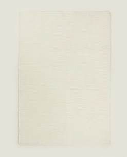Solid*ZARA Home Wool Rug Oyster White
