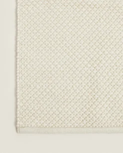 Solid*ZARA Home Wool Rug Oyster White