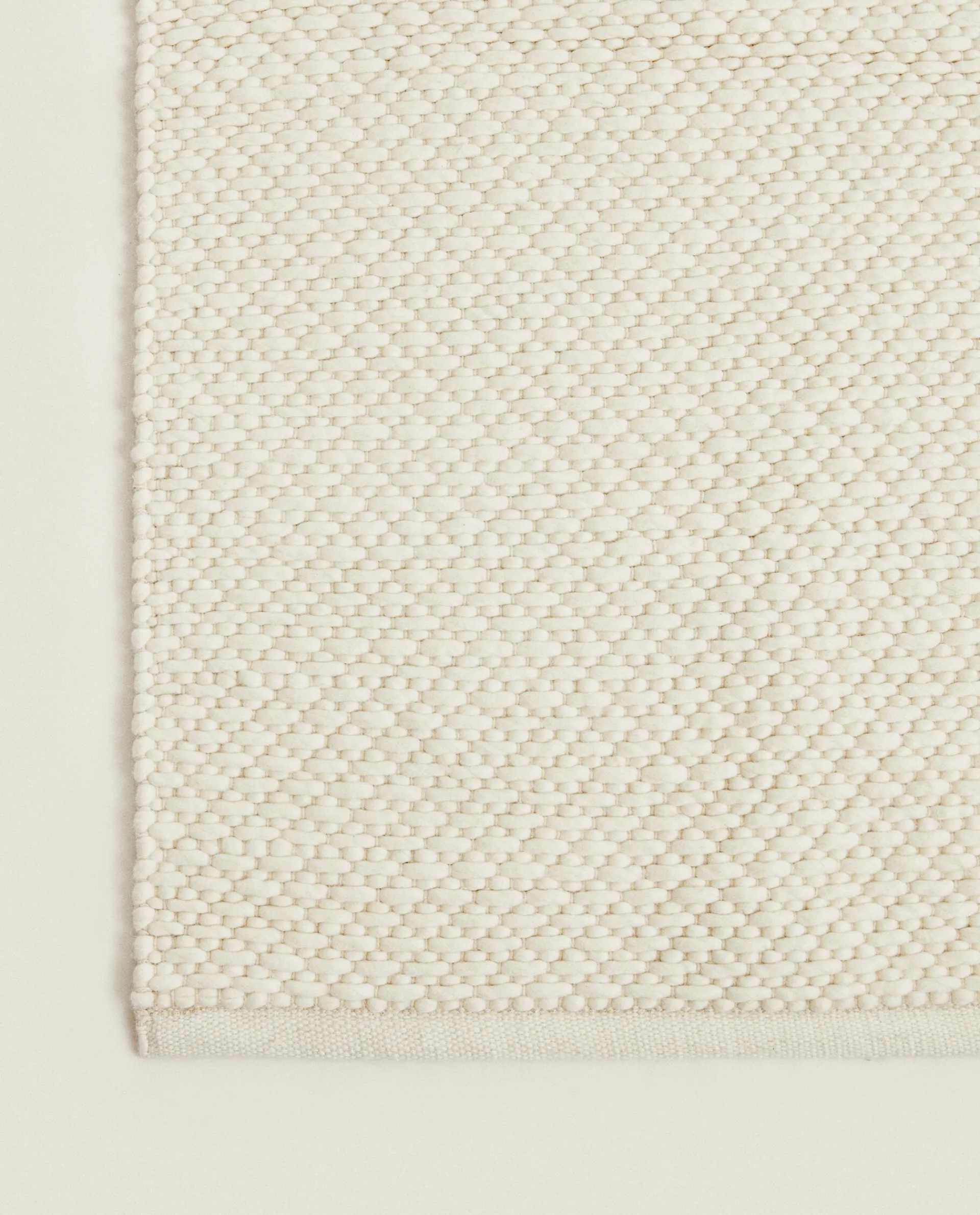 Solid*ZARA Home Wool Rug Oyster White