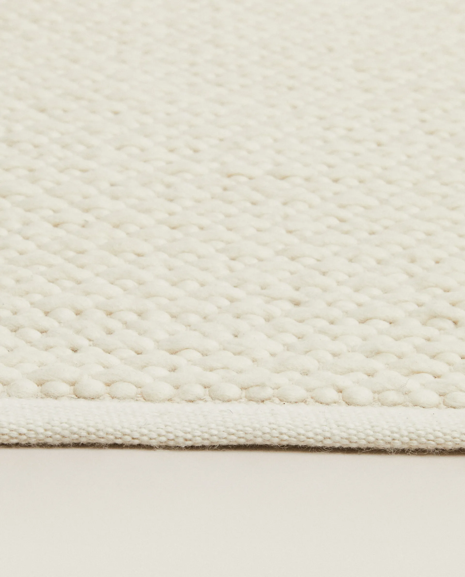 Solid*ZARA Home Wool Rug Oyster White