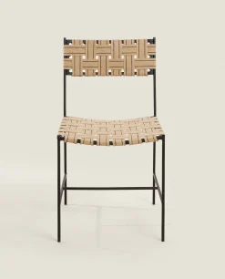Chairs & Armchairs*ZARA Home Woven Jute And Metal Chair 4-085