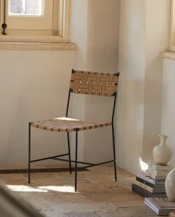 Chairs & Armchairs*ZARA Home Woven Jute And Metal Chair 4-085