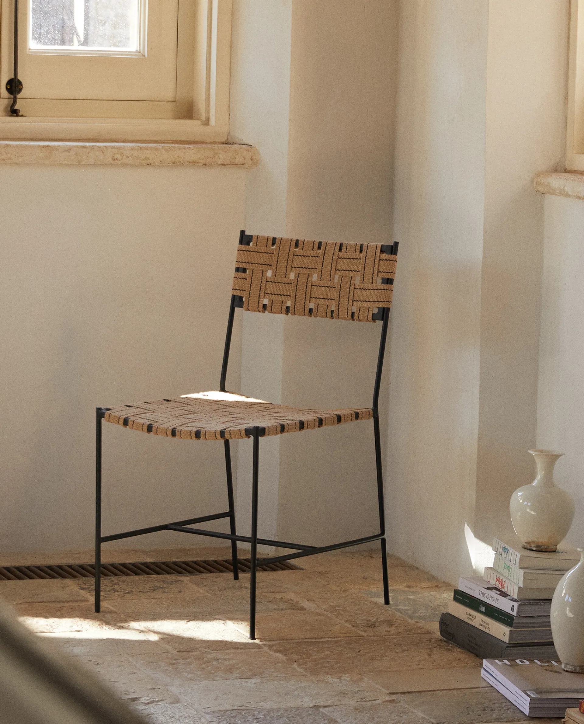 Chairs & Armchairs*ZARA Home Woven Jute And Metal Chair 4-085